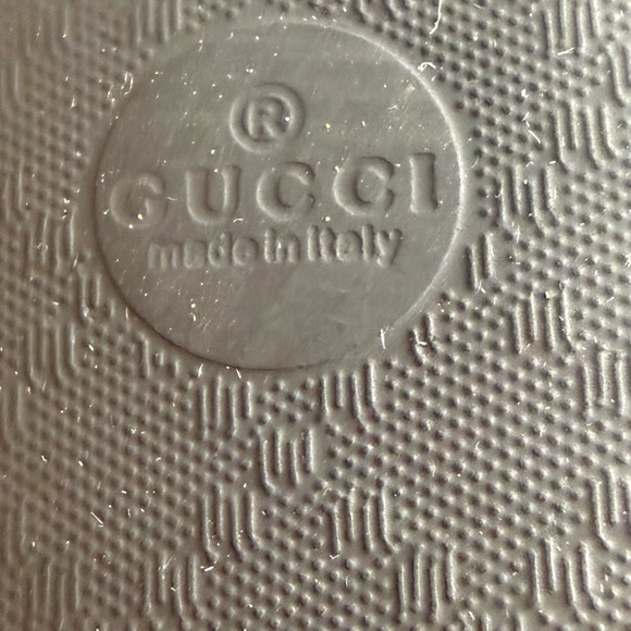 Gucci Black Embossed Logo Slide - Picture 3 of 4